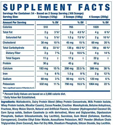 Ronnie Coleman Signature Series King Mass XL Mass Gainer Protein Powder, Muscle Gainer - TrustMedUSA