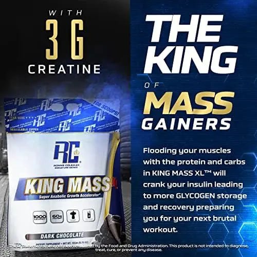 Ronnie Coleman Signature Series King Mass XL Protein Powder, Weight and Muscle Gainer - TrustMedUSA