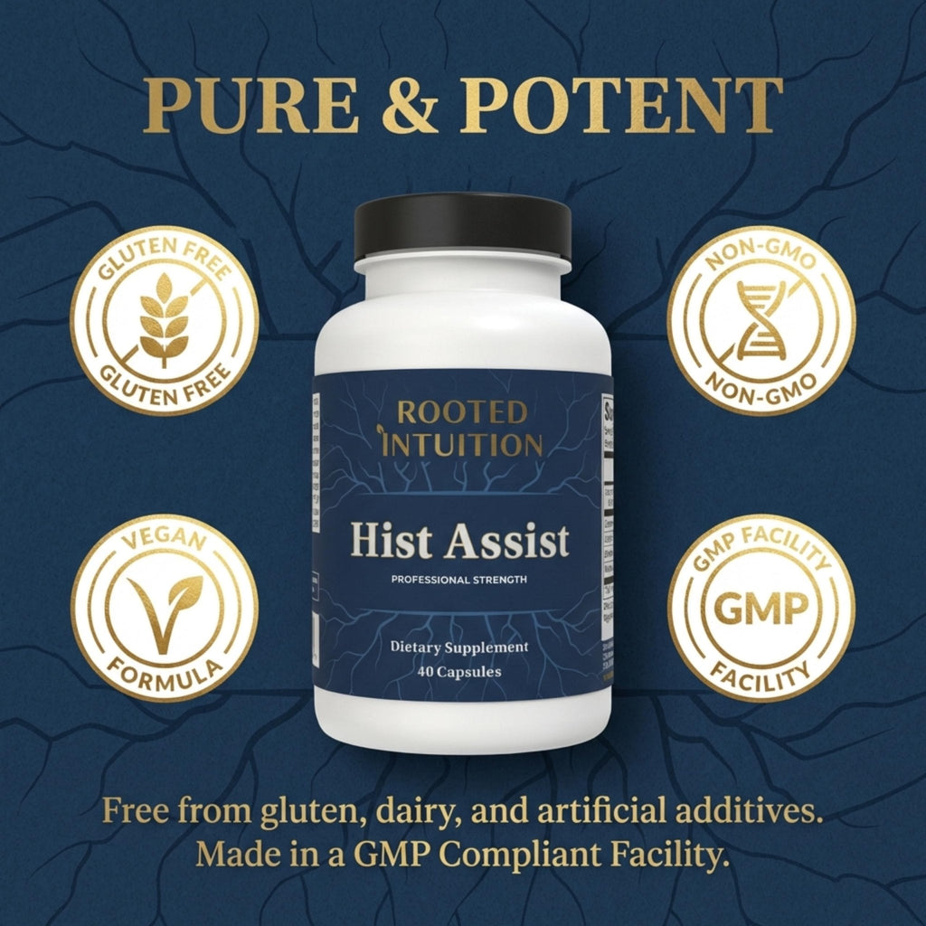Rooted Intuition Hist Assist | Seasonal Sinus & Immune Balance Formula | Quercetin Bromelain NAC Nettle | Non-GMO Gluten Free | 40 Capsules - Maple Wellness Supplements