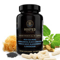 Rooted Origins Sea Moss Capsules – Irish Sea Moss Advanced, Magnesium, Ashwaghanda, Black Seed Oil, Burdock Root & Bladderwrack – Immune Support, Gut Health, Energy, & More – 60 Capsules - TrustMedUSA