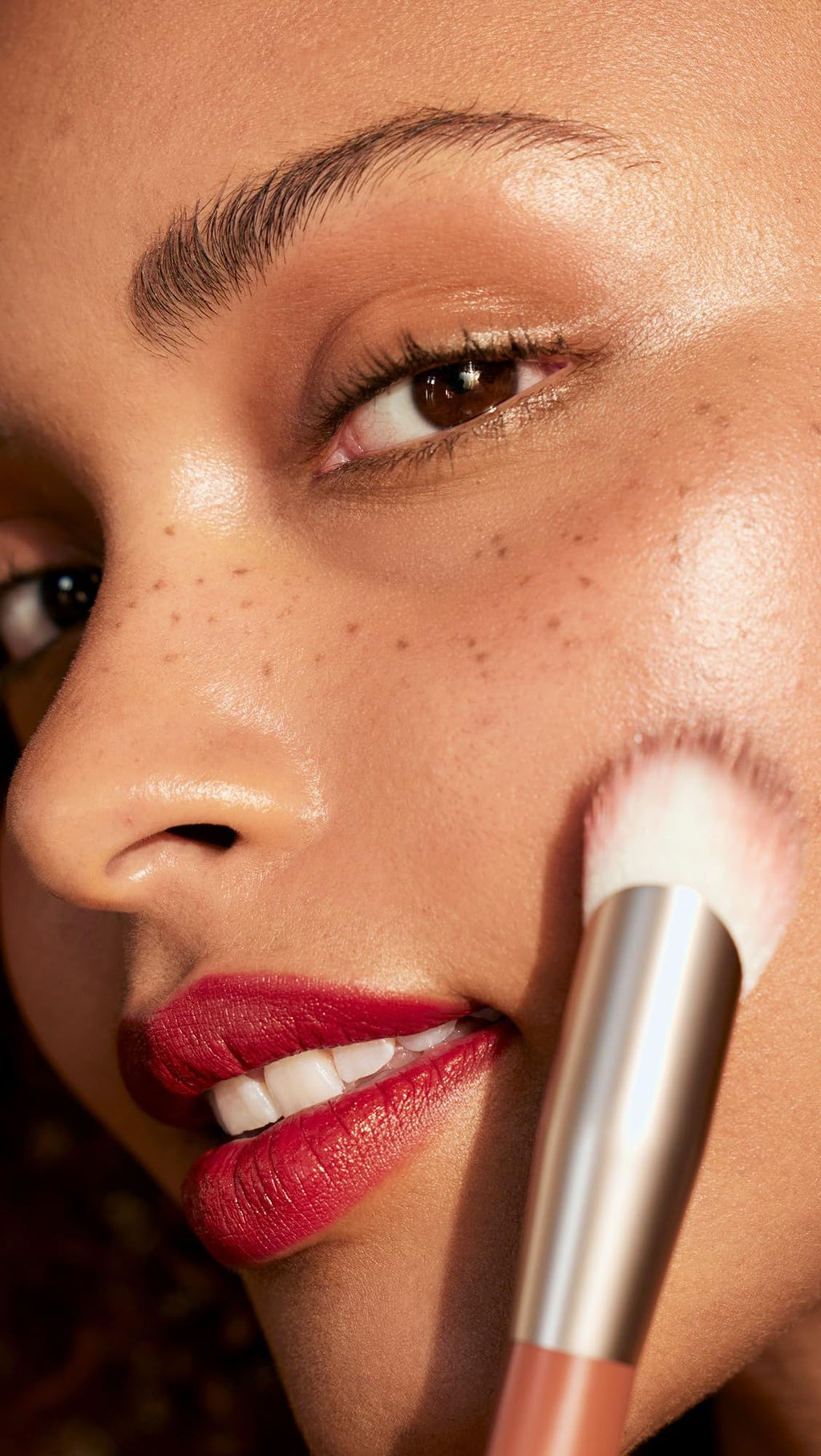 Rose Inc Number 2 Angled Blush Brush - Vegan & Sustainable Makeup Brush for Precise Application - TrustMedUSA