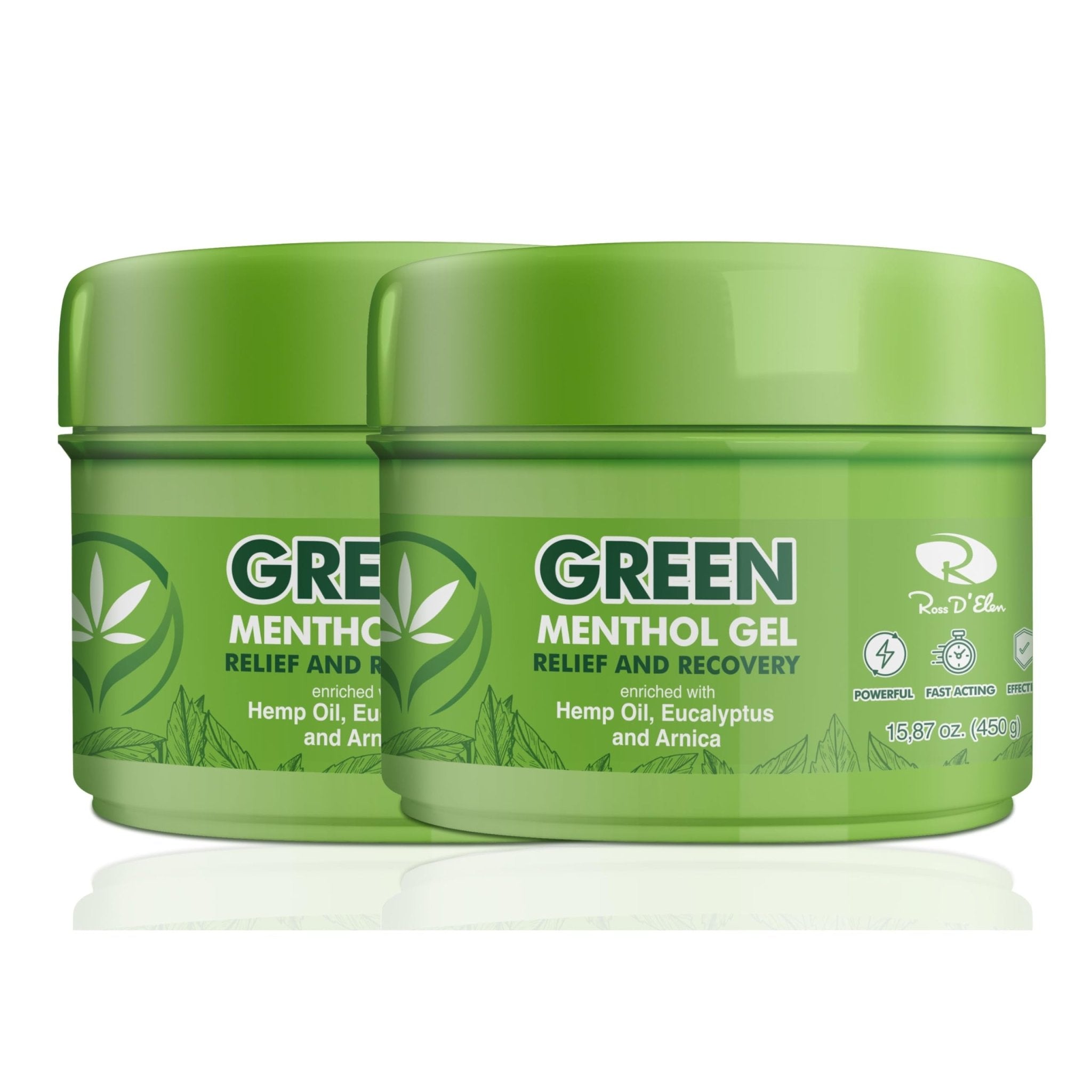 Ross D'Elen Green Menthol Gel - 2Pack Large Size (2) - TrustMedUSA