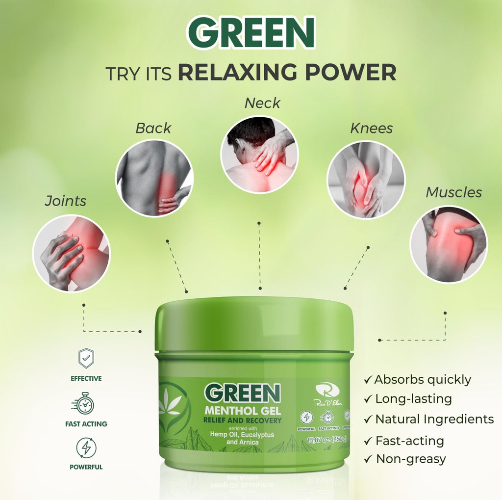 Ross D'Elen Green Menthol Gel - 2Pack Large Size (2) - TrustMedUSA