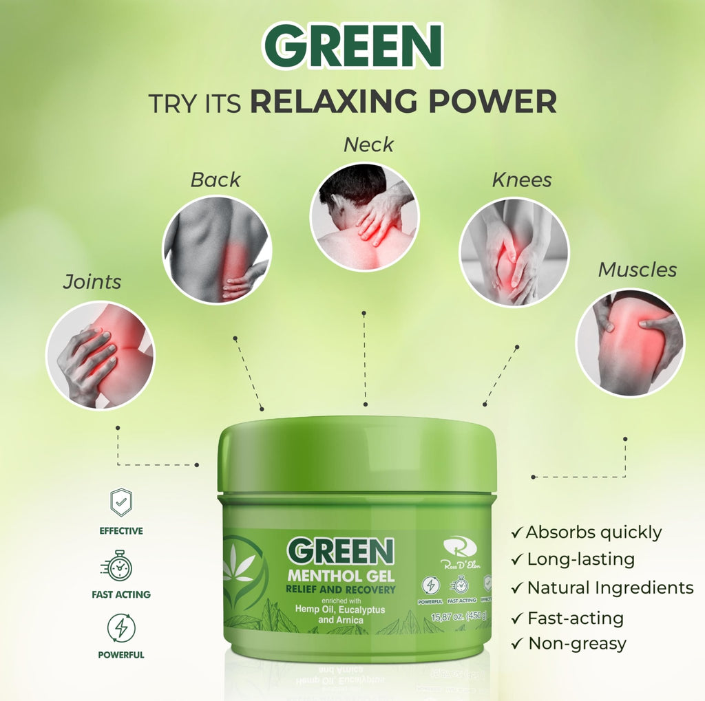 Ross D'Elen Green Menthol Gel - Large Size Single Pack - TrustMedUSA