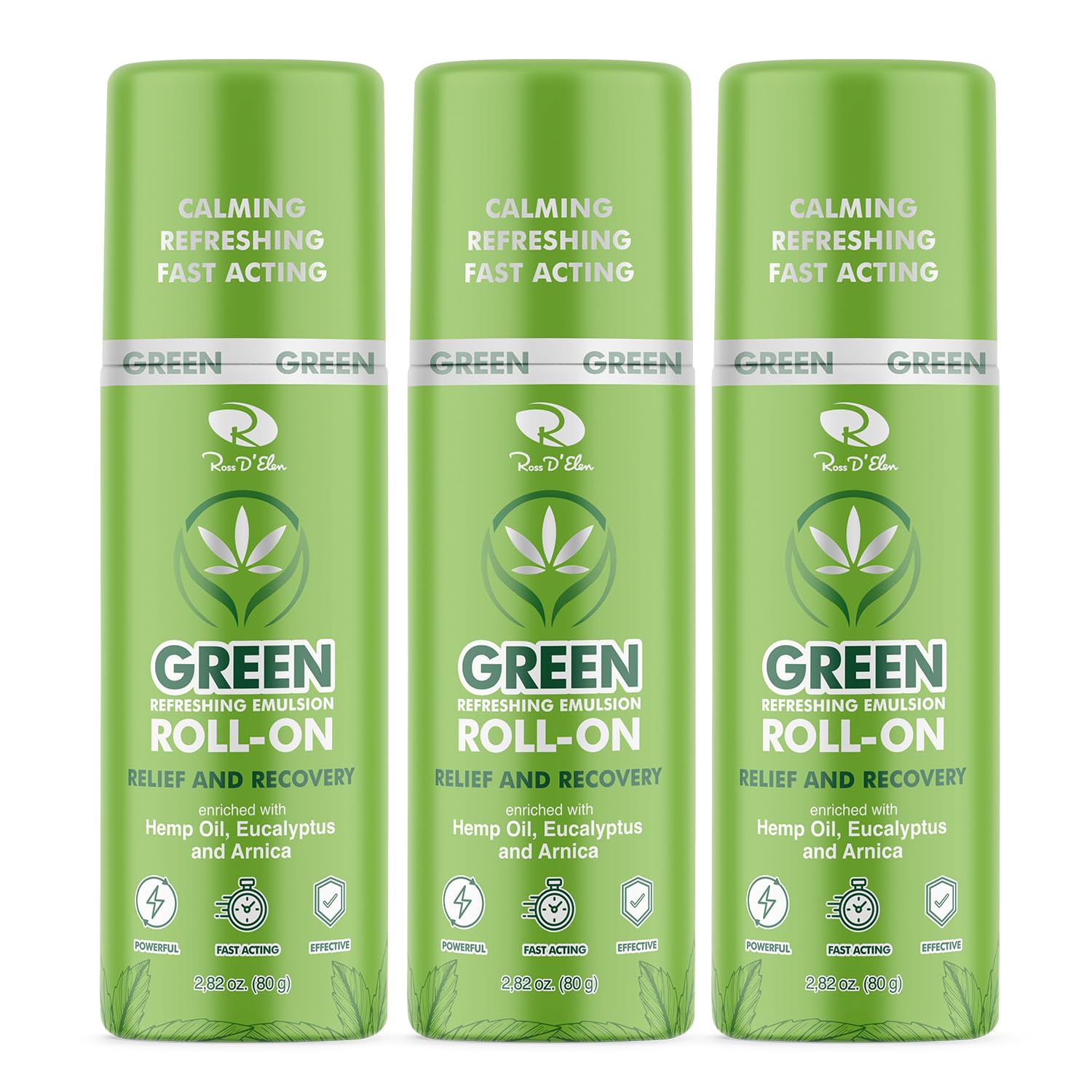 Ross D’Elen Green Menthol ROLL-ON 3-Pack - TrustMedUSA