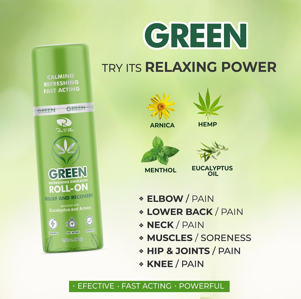 Ross D’Elen Green Menthol ROLL-ON 3-Pack - TrustMedUSA