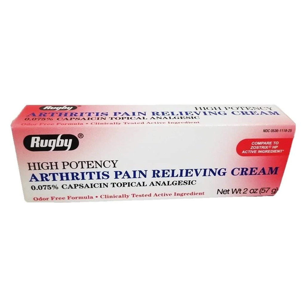 Rugby High Potency Arthritis Pain Relieving Cream, 2 oz Each (Pack of 6) - TrustMedUSA