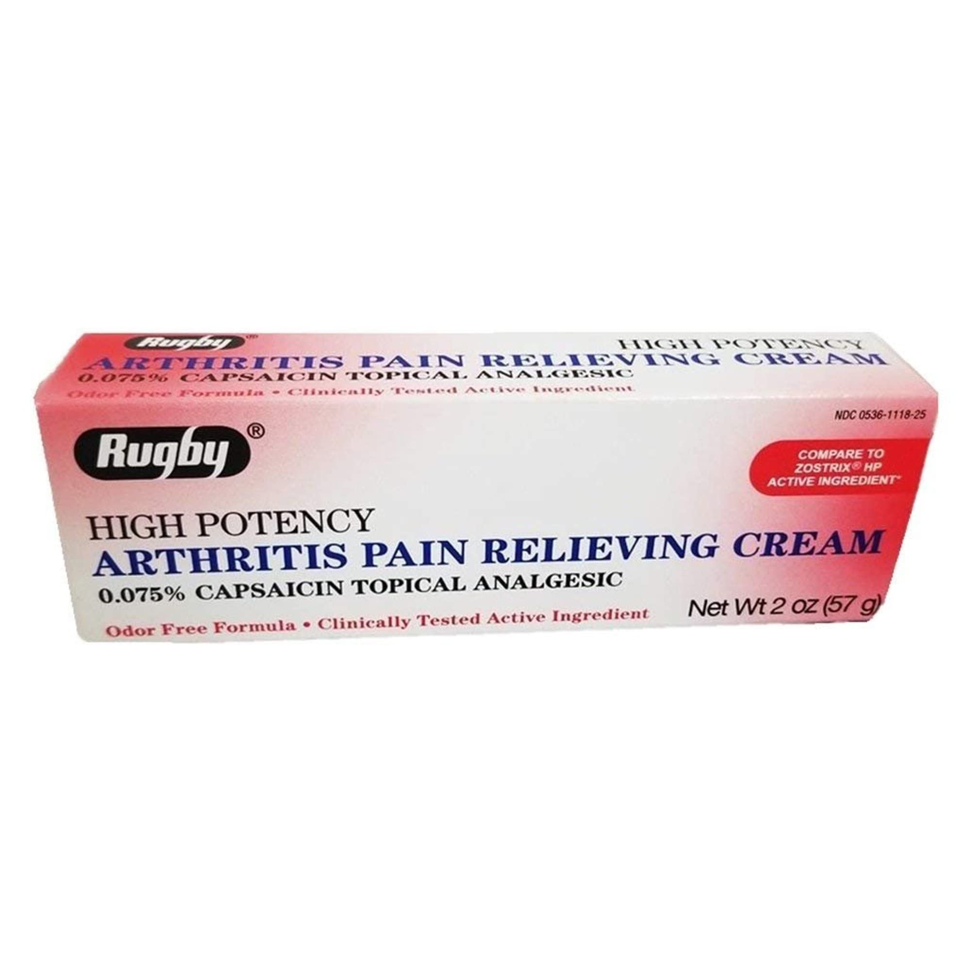 Rugby High Potency Arthritis Pain Relieving Cream, 2 oz Each (Pack of 6) - TrustMedUSA