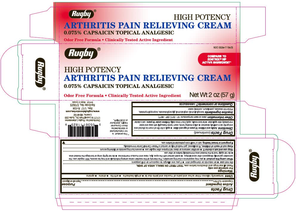 Rugby High Potency Arthritis Pain Relieving Cream, 2 oz Each (Pack of 6) - TrustMedUSA