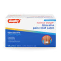 Rugby Maximum Strength 4% Lidocaine Pain Relief Patch- External Analgesic - Flexible Fabric, Fragrance-Free - Temporarily Relieves Pain - 100 Patches (10 cm x 14 cm Each) - TrustMedUSA