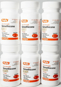Rugby Simethicone Gas Relief 180mg 60ct - 6 Pack - Maple Wellness Supplements