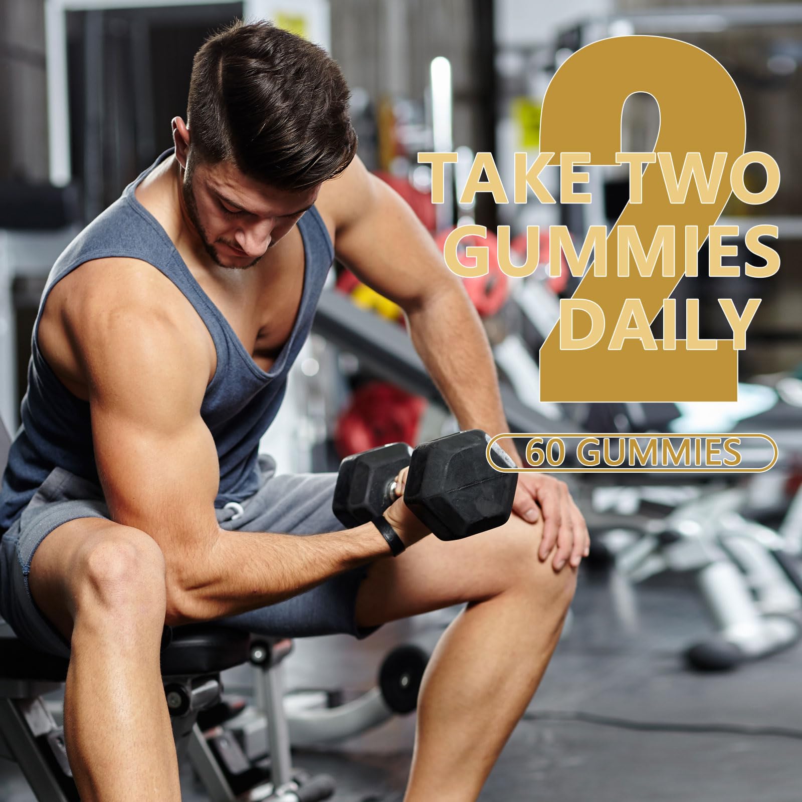 Rulinal Boost Alpha Gummies for Men | Oyster Shilajit Gummies for Adults | Enhances Strength & Immune Support | with Oyster, Shilajit, Vitamin B3, Maca Powder | Non-GMO & Vegan | 60 Gummies - TrustMedUSA
