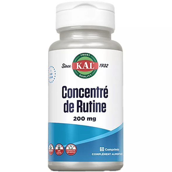 Rutin concentrate 200 mg KAL 60 tablets - TrustMedUSA