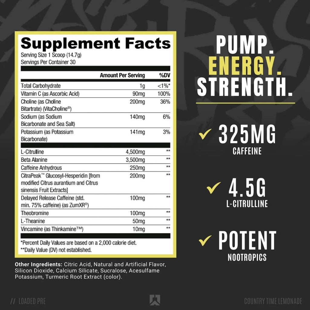 RYSE Up Supplements Loaded Pre Workout Powder Supplement for Men & Women - TrustMedUSA