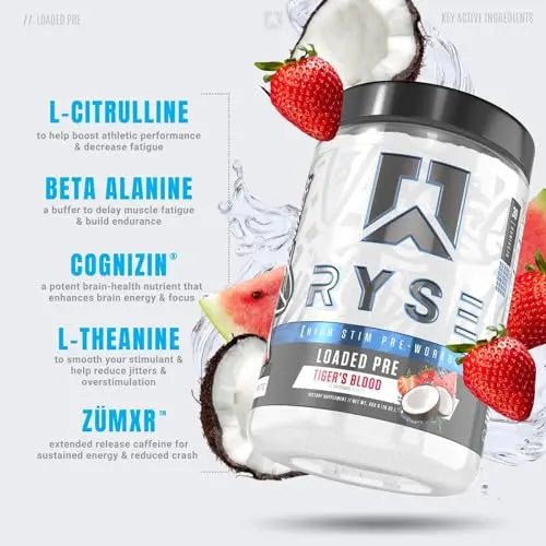 RYSE Up Supplements Loaded Pre Workout Powder Supplement for Men & Women - TrustMedUSA