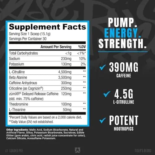 RYSE Up Supplements Loaded Pre Workout Powder Supplement for Men & Women - TrustMedUSA