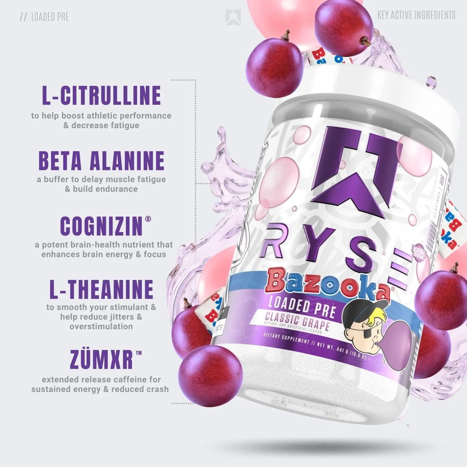 RYSE Up Supplements Loaded Pre Workout Powder Supplement for Men & Women - TrustMedUSA