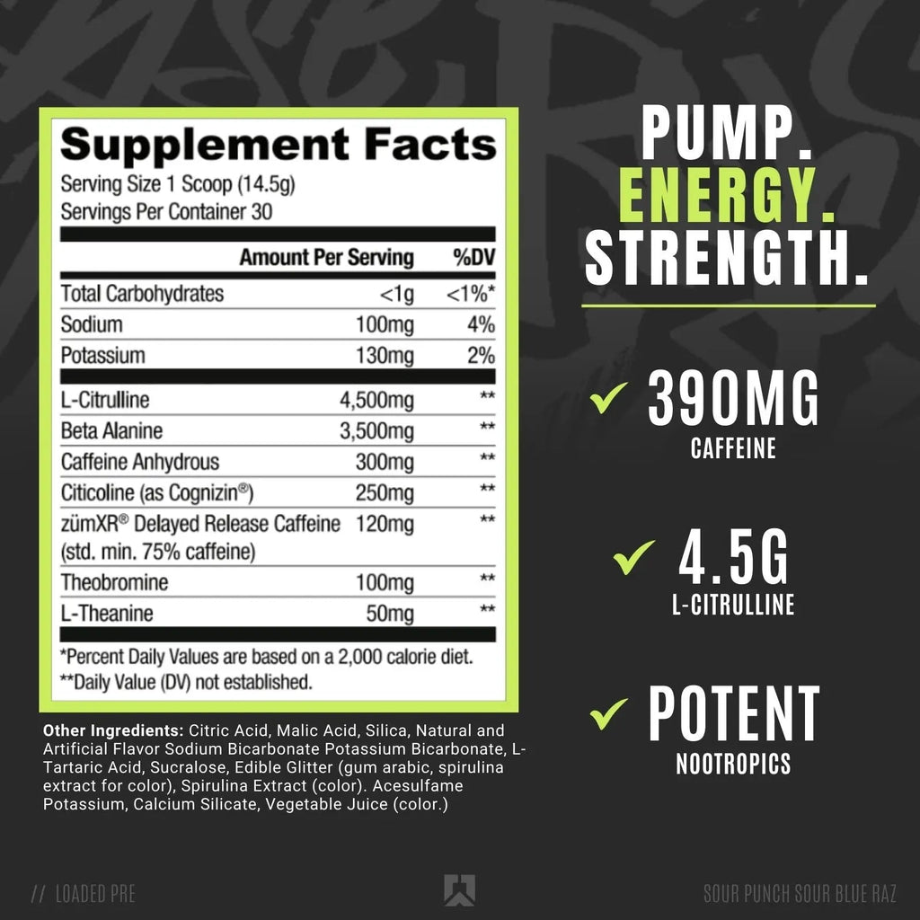 RYSE Up Supplements Loaded Pre Workout Powder Supplement for Men & Women - TrustMedUSA