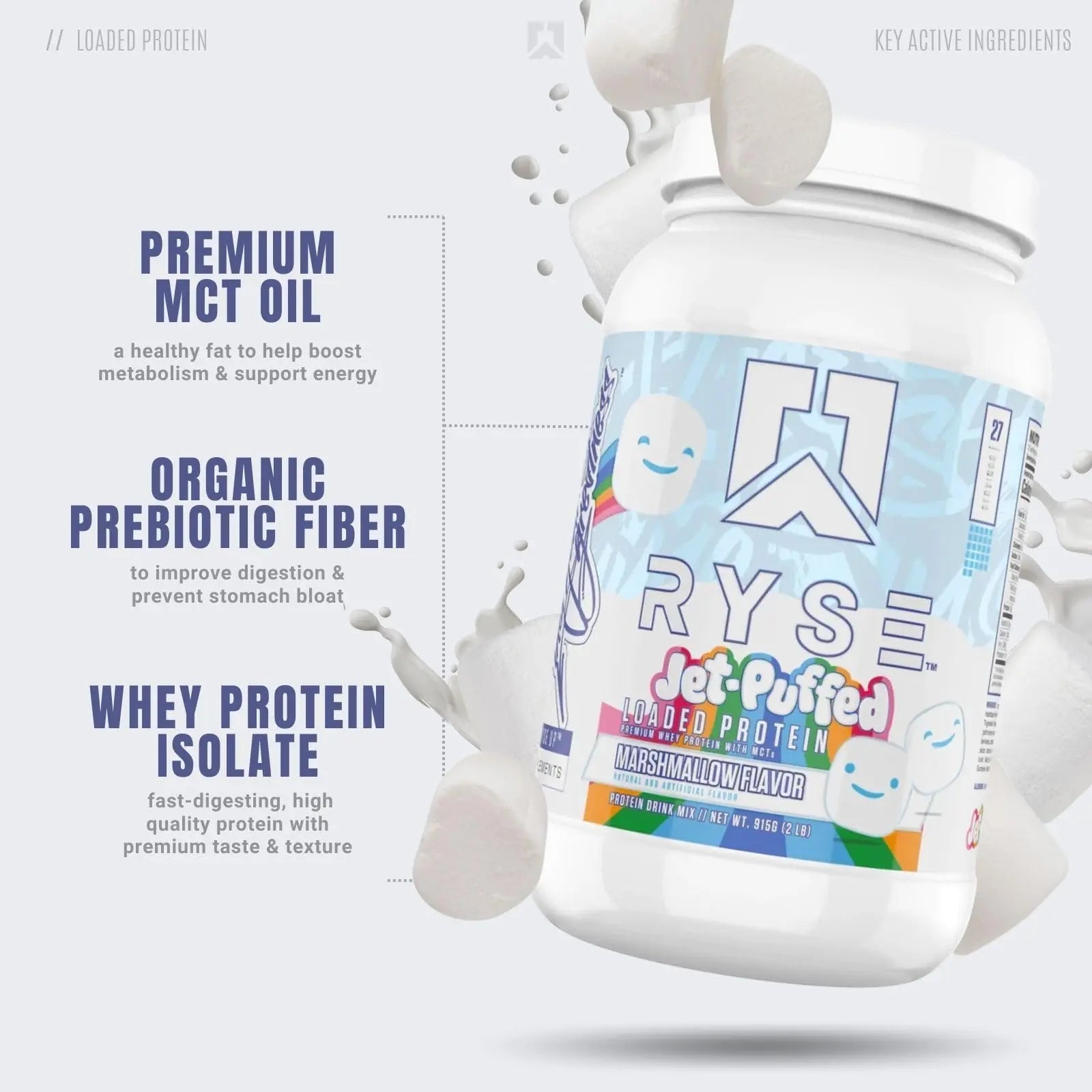 RYSE Up Supplements Loaded Protein Powder | 25g Whey Protein Isolate & Concentrate - TrustMedUSA