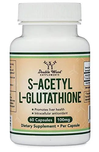 S-Acetyl L-Glutathione Capsules - 100mg, Manufactured and Tested in The USA, 60 Count - TrustMedUSA