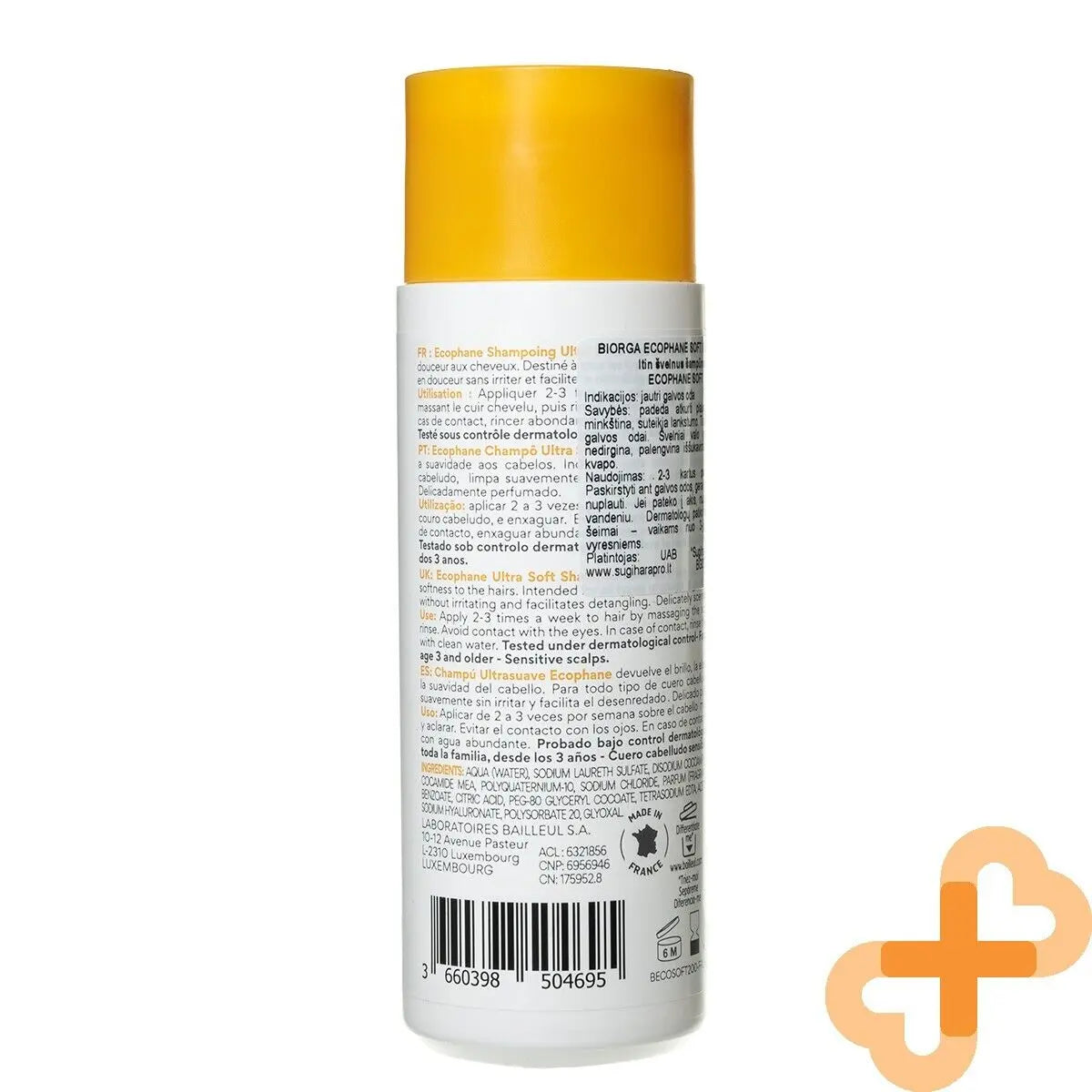 BIORGA ECOPHANE Ultra Soft Shampoo Sensitive Scalp 200ml sensitive Ultra Au supplements