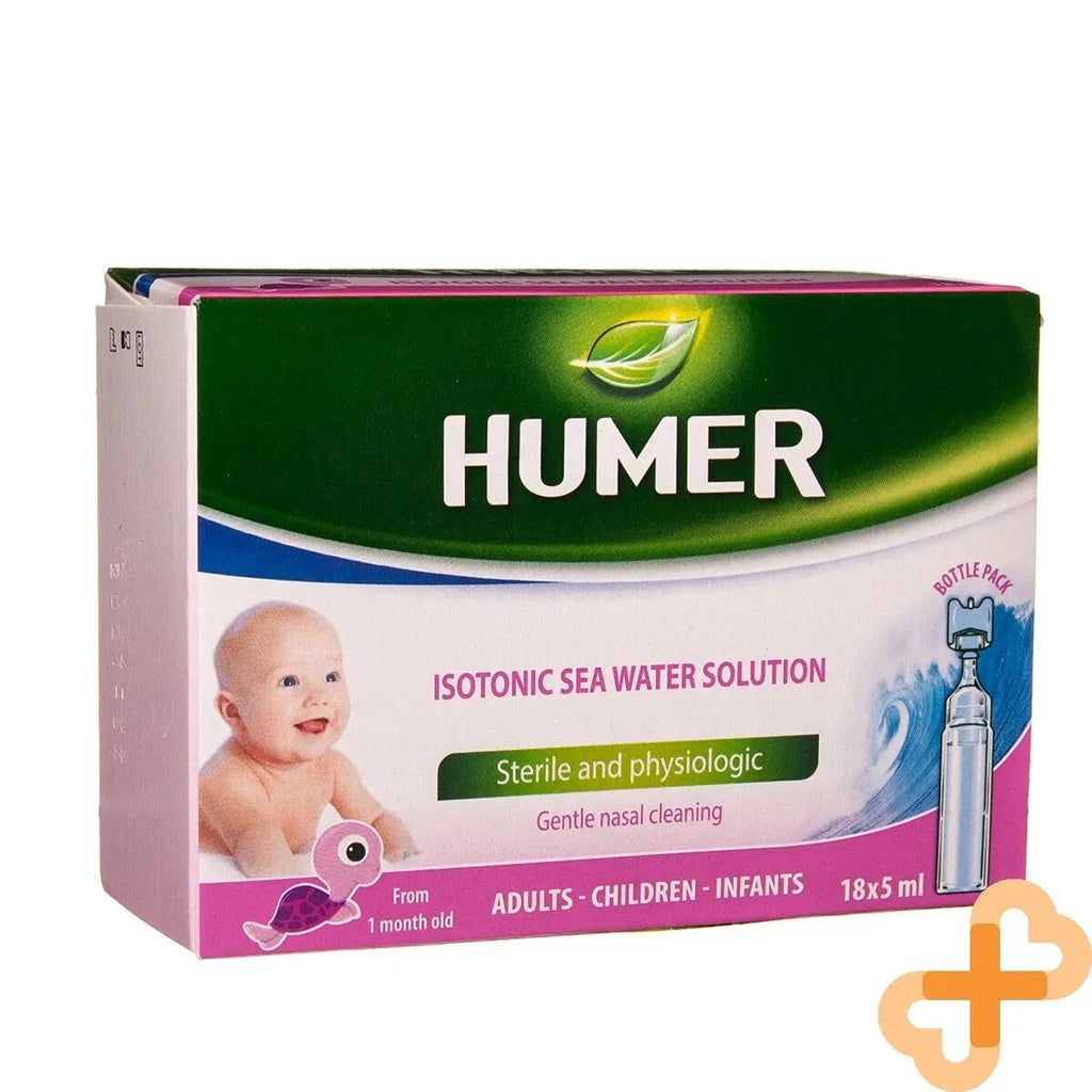HUMER Infant Isotonic Sea Water Solution For Baby 5ml x 18 Doses Stuffy Humer Au supplements