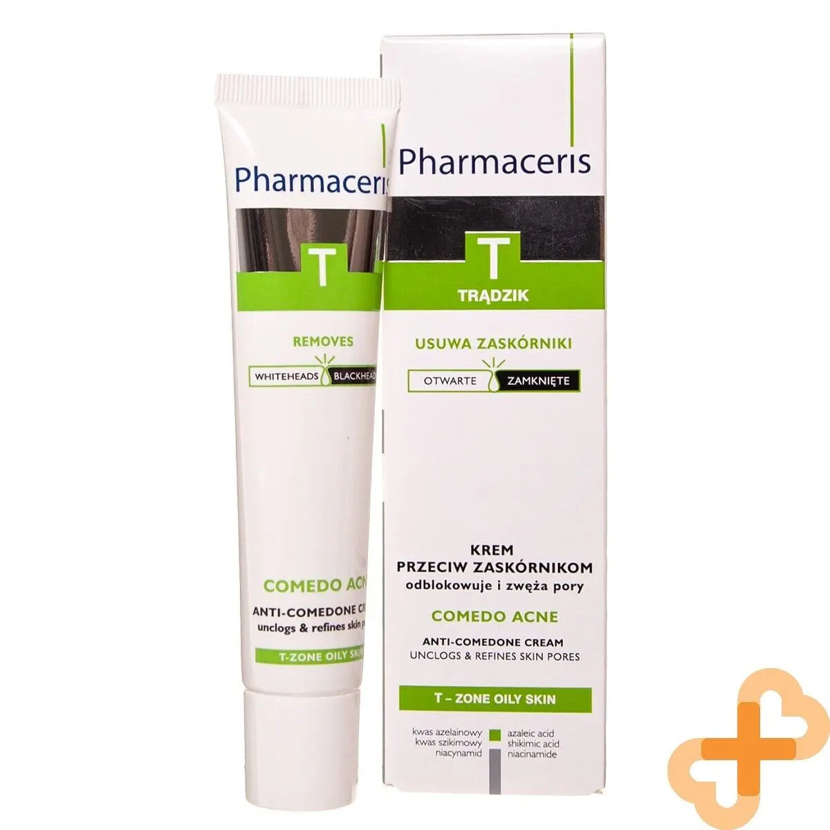 PHARMACER T Comedo Acne Cream Blackheads 40 ml Unclogs Skin Pores Pharmaceris Au supplements