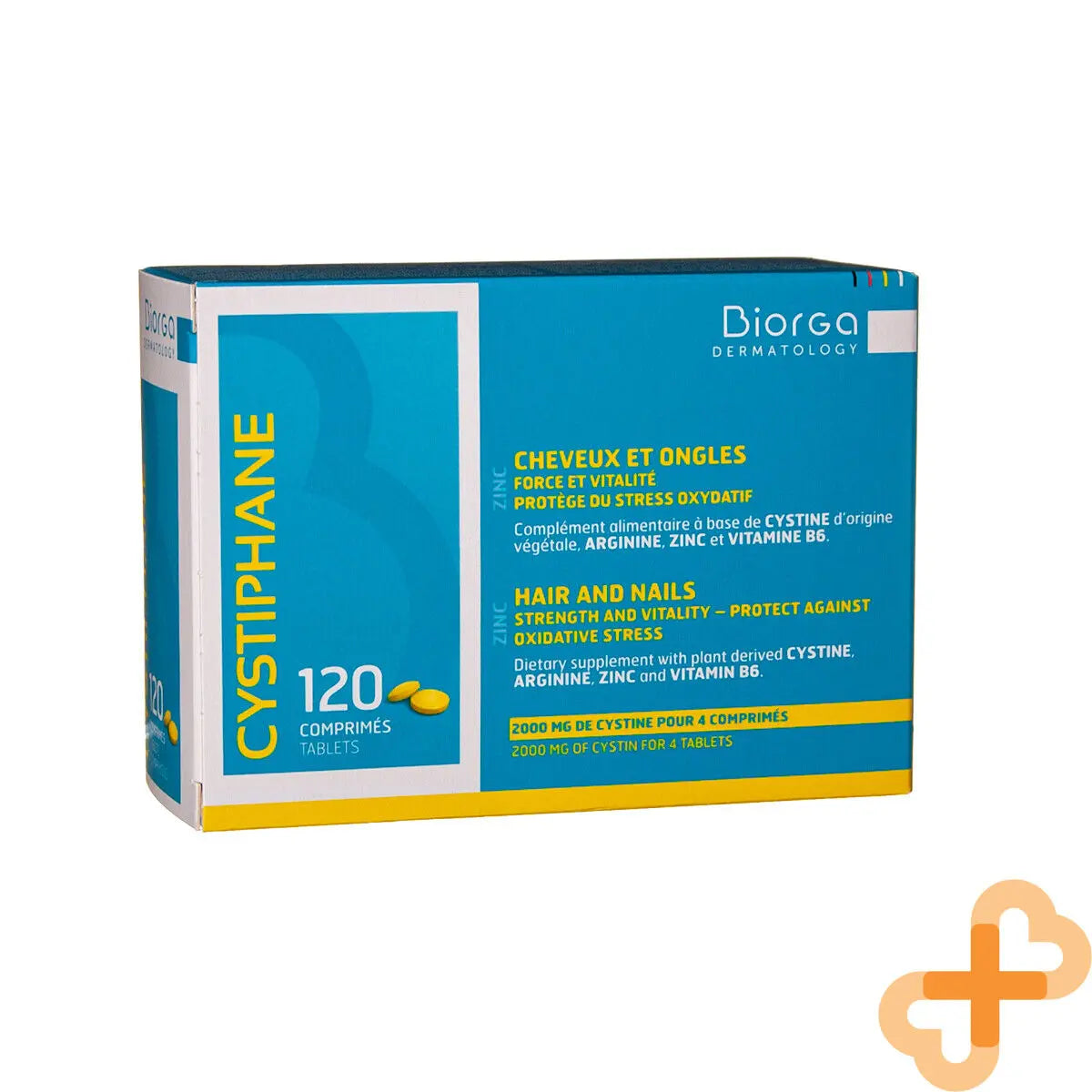 Biorga Cystiphane 120 Tablets Hair Nails Strength Vitality Cystine Zinc B6 Biorga Au supplements