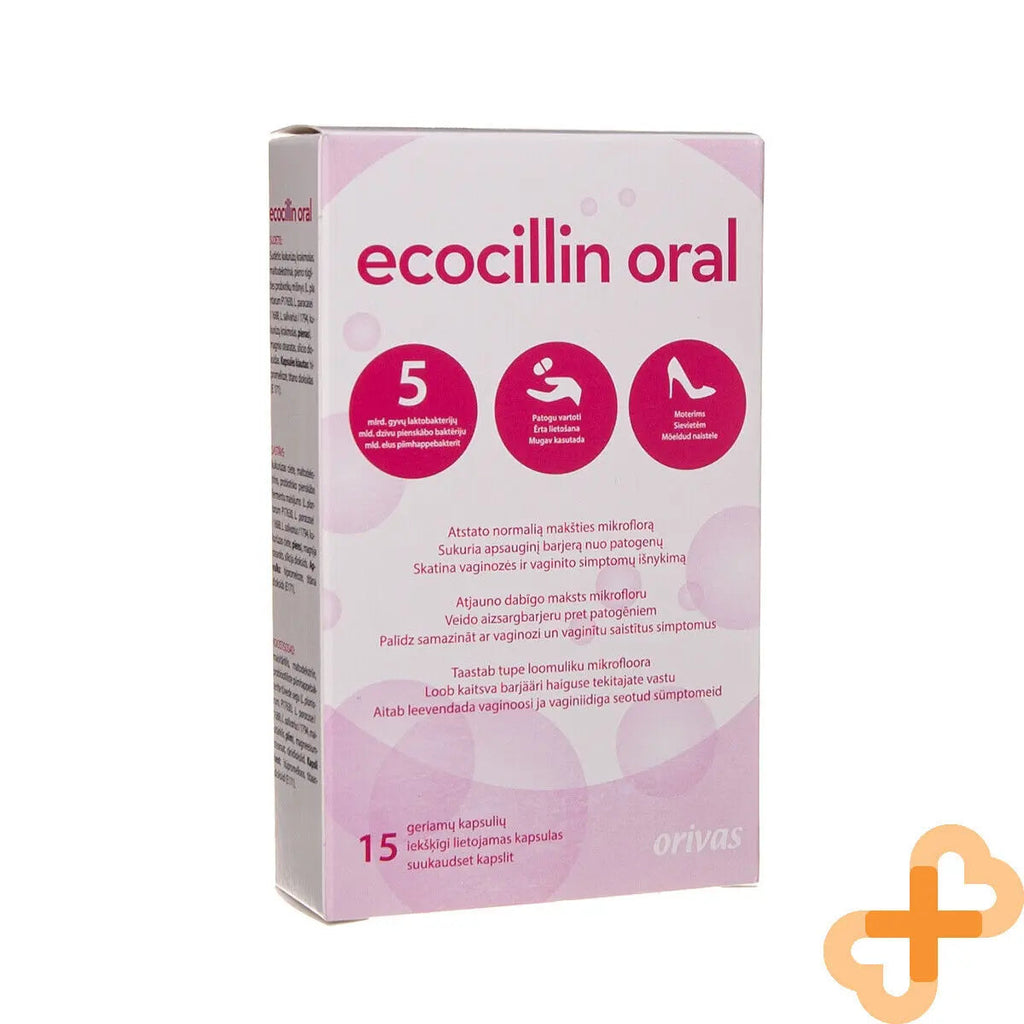 ECOCILLIN ORAL 15 Capsules Restores Normal Vaginal Microflora Supple ECOCILLIN Au supplements