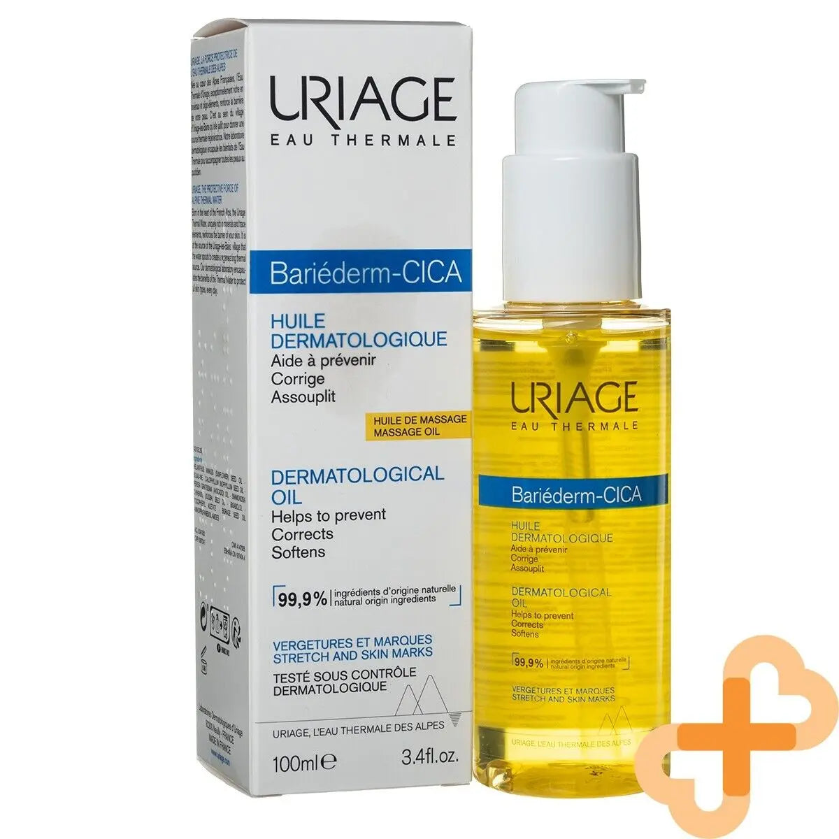 Uriage Bariederm Dermatological Cica Oil Stretch Skin Marks Scars 100ml Uriage Au supplements