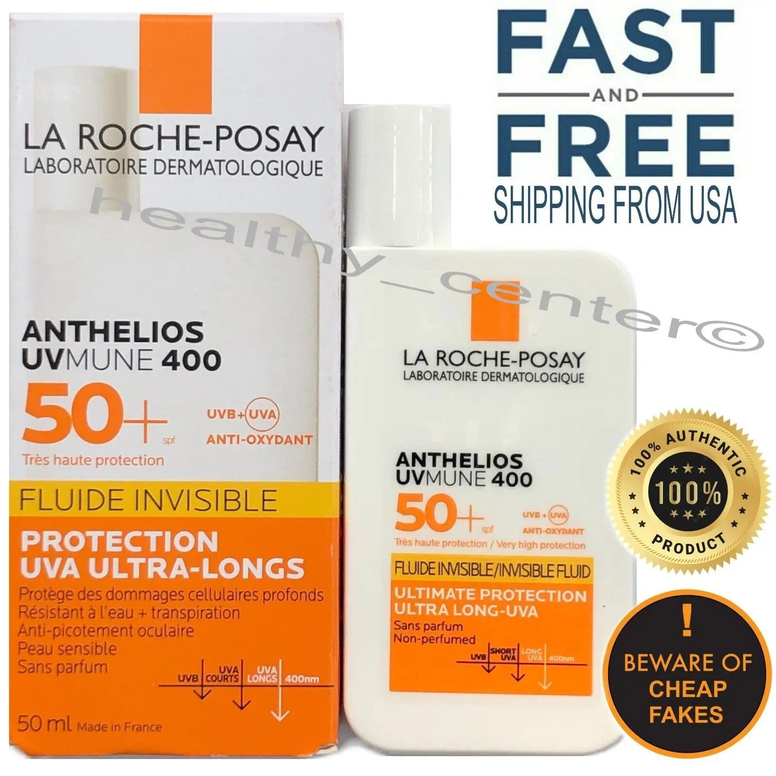 La Roche-Posay ANTHELIOS UVmune 400 Invisible Non-Perfumed Fluid La Roche-Posay Au supplements