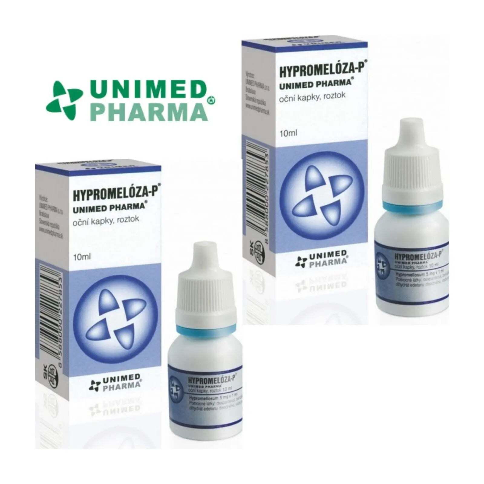 HYPROMELLOSE-P Eye Drops-Dry, Tired, Irritated, Strained Eyes-2×10ml UNIMED PHARMA Au supplements
