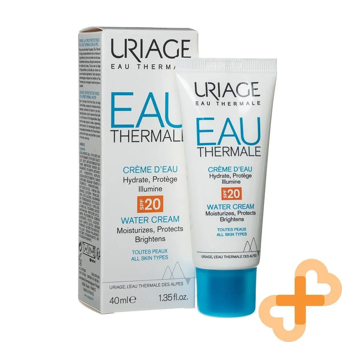 URIAGE EAU Moisturizing Face Cream 40 ml SPF20 Moisturizes Protects Uriage Au supplements