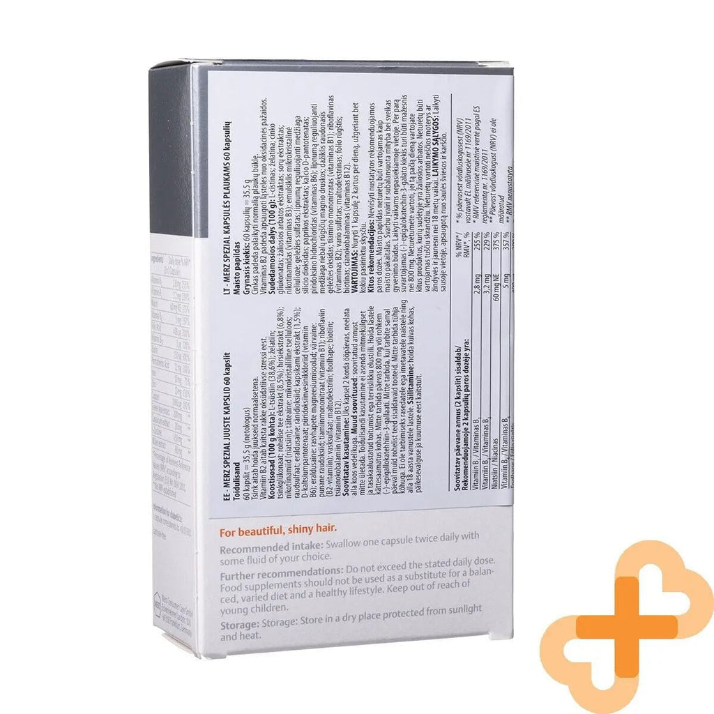 MERZ SPEZIAL Hair 60 Capsules Supplement for Strong and Beautiful Hair Merz Au supplements