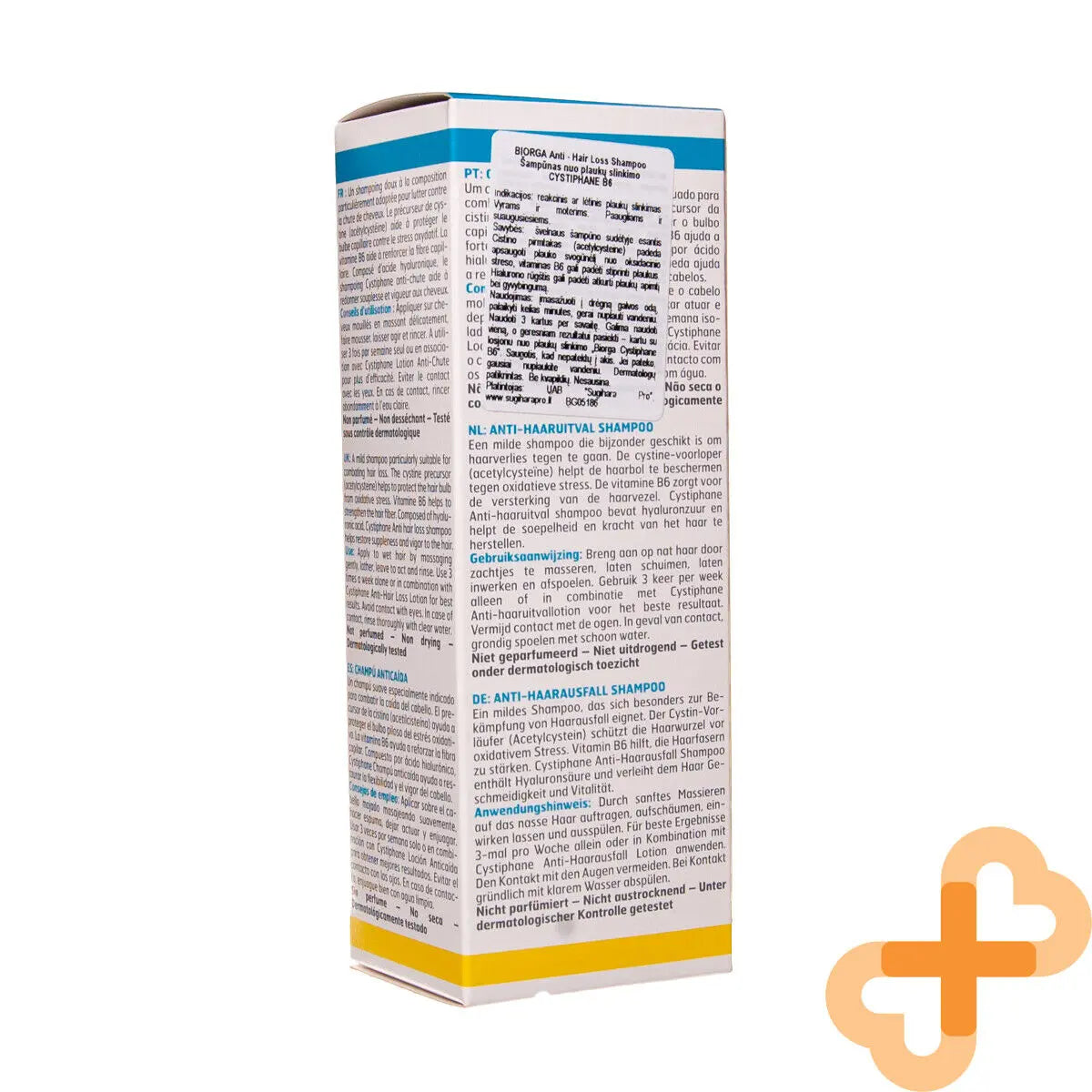 Cystiphane Biorga Anti hair Loss Shampoo Men Women 200ml strengthens hair Biorga Au supplements