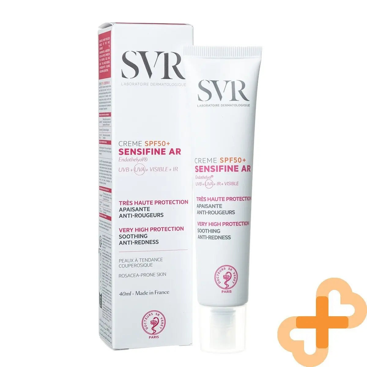 SVR Sensifine Ar SPF 50+ Facial Cream for Sensitive Skin 40ml Anti-Redne SVR Au supplements