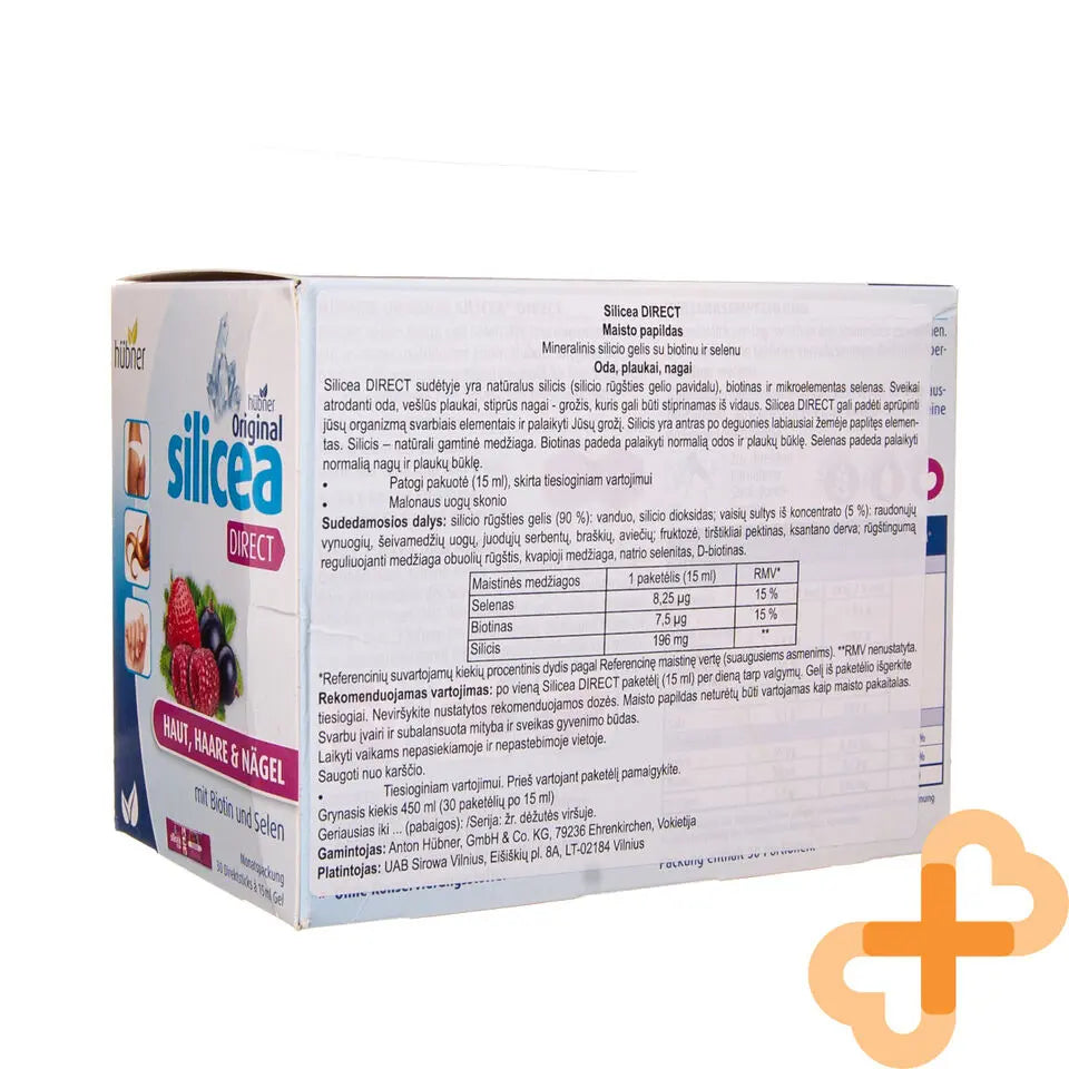 SILICEA DIRECT 15 ml Oral Gel 30 pcs. Drink Liquid Skin Hair Nail Supplem SILICEA Au supplements