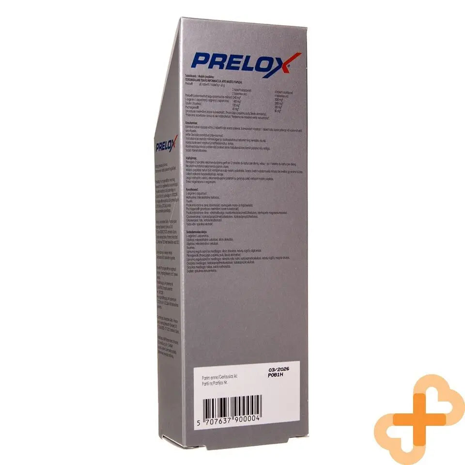 PRELOX 60 Tablets Supplement For Men's Sexual Health L-arginine Pycnog PRELOX Au supplements