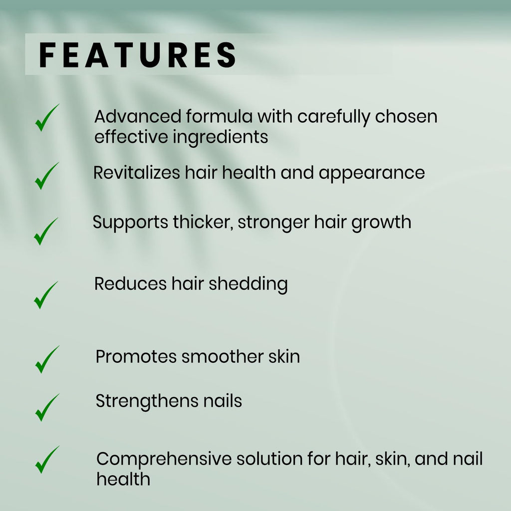 S-Secrets Hair, Skin & Nails Vitamin – Non-GMO Multivitamin for Hair, Skin & Nails | Biotin 5,000 mcg per Serving | 30-Day Supply (60 Capsule) - TrustMedUSA