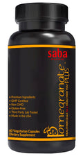 Saba Pomegranate Plus – Antioxidant Supplement with Astaxanthin & Adaptogens | Immune, Skin, Heart & Brain Support | Daily Stress & Cellular Wellness | 60 Capsules - TrustMedUSA
