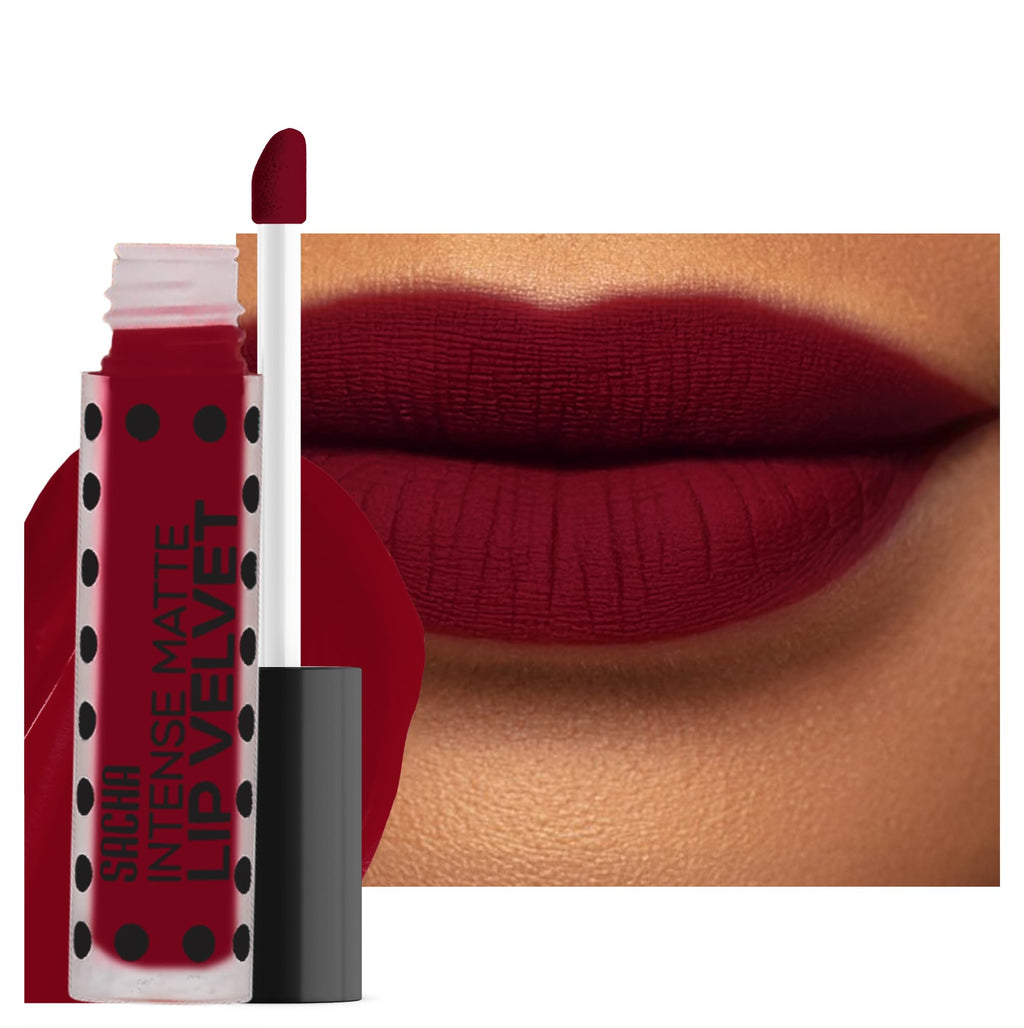 Sacha Cosmetics Intense Matte Lip Velvet Liquid Lipstick, Long-Lasting Velvet Matte Finish, 0.2 fl oz Pass The Money - TrustMedUSA