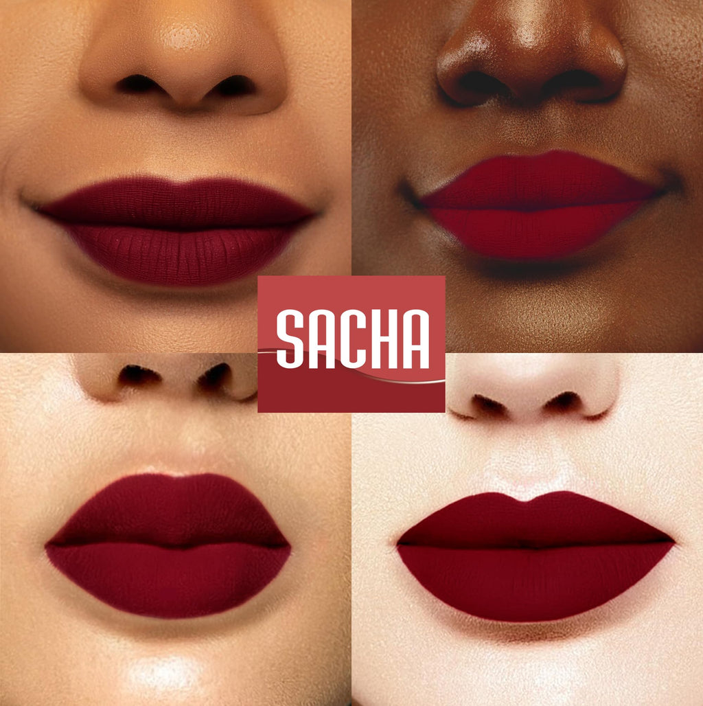 Sacha Cosmetics Intense Matte Lip Velvet Liquid Lipstick, Long-Lasting Velvet Matte Finish, 0.2 fl oz Pass The Money - TrustMedUSA