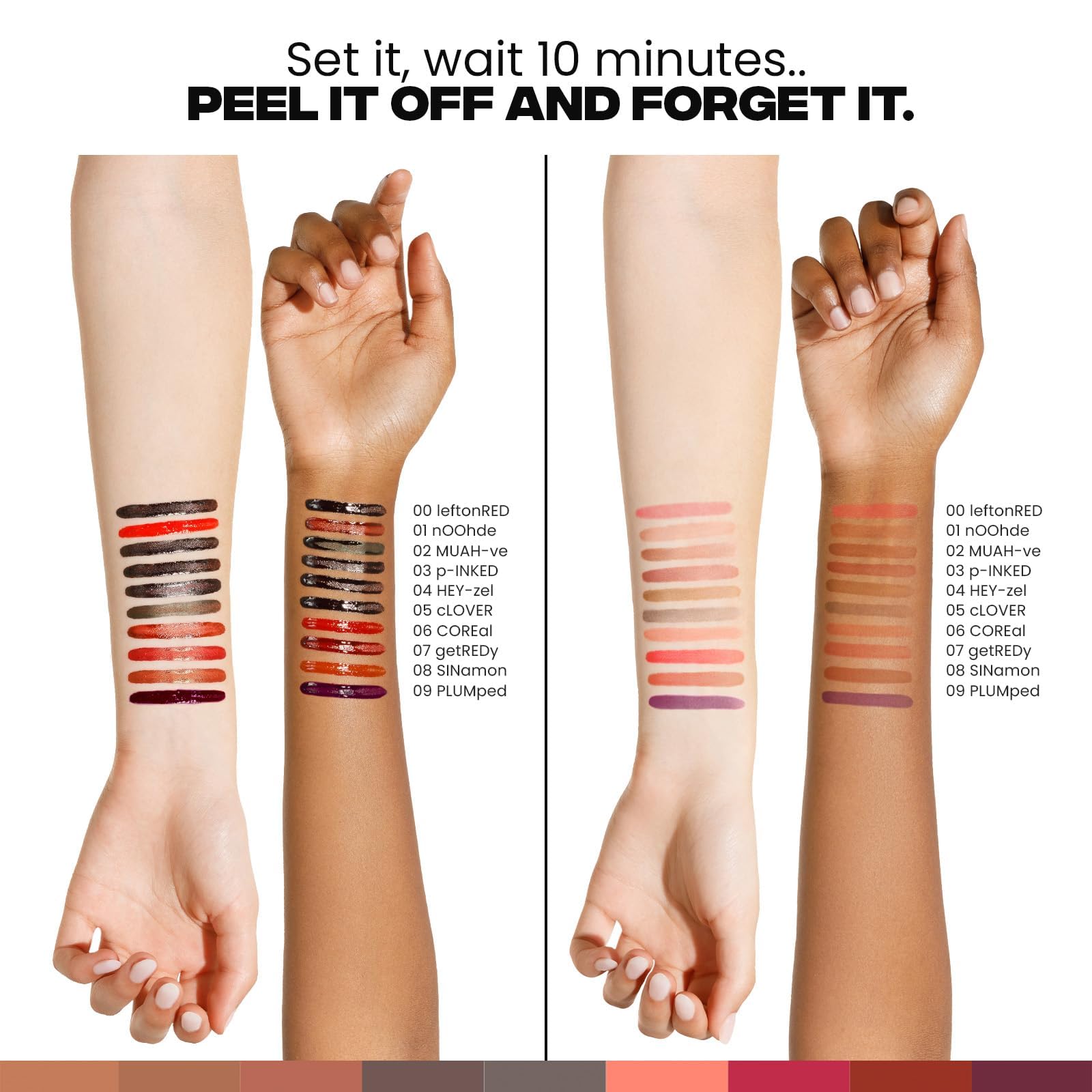 Sacheu Lip Liner STAY-N Peel Off Lip Stain — Long Lasting Waterproof Lip Tint with Hyaluronic Acid & Vitamin E — Transfer Proof Matte Finish, Vegan & Cruelty-Free (p-INKED) - TrustMedUSA