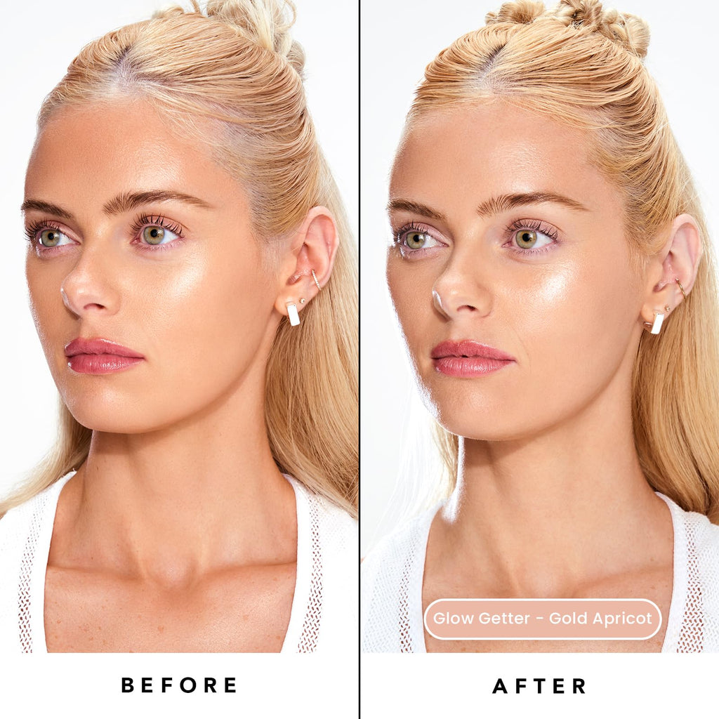 Sacheu Liquid Glow STAY-N Liquid Highlighter & Illuminator Makeup — 30ml Long Lasting Luminous Glow Lightweight Dewy Finish, Glow Getter - TrustMedUSA