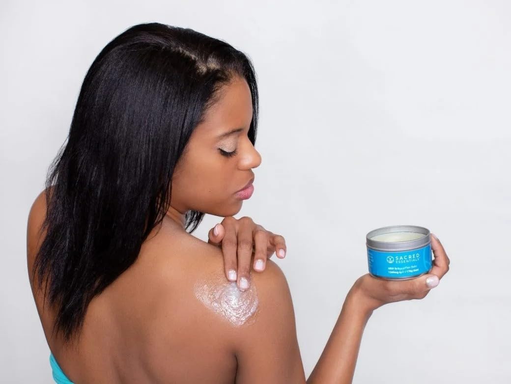 Sacred Essentials™ Extra Strength Hemp Cream, 6 oz, 1500 mg - Ideal for Muscles, HIPS, Joints, Neck, Back, Elbows, Fingers, Hands, and Knees. Made in USA - TrustMedUSA