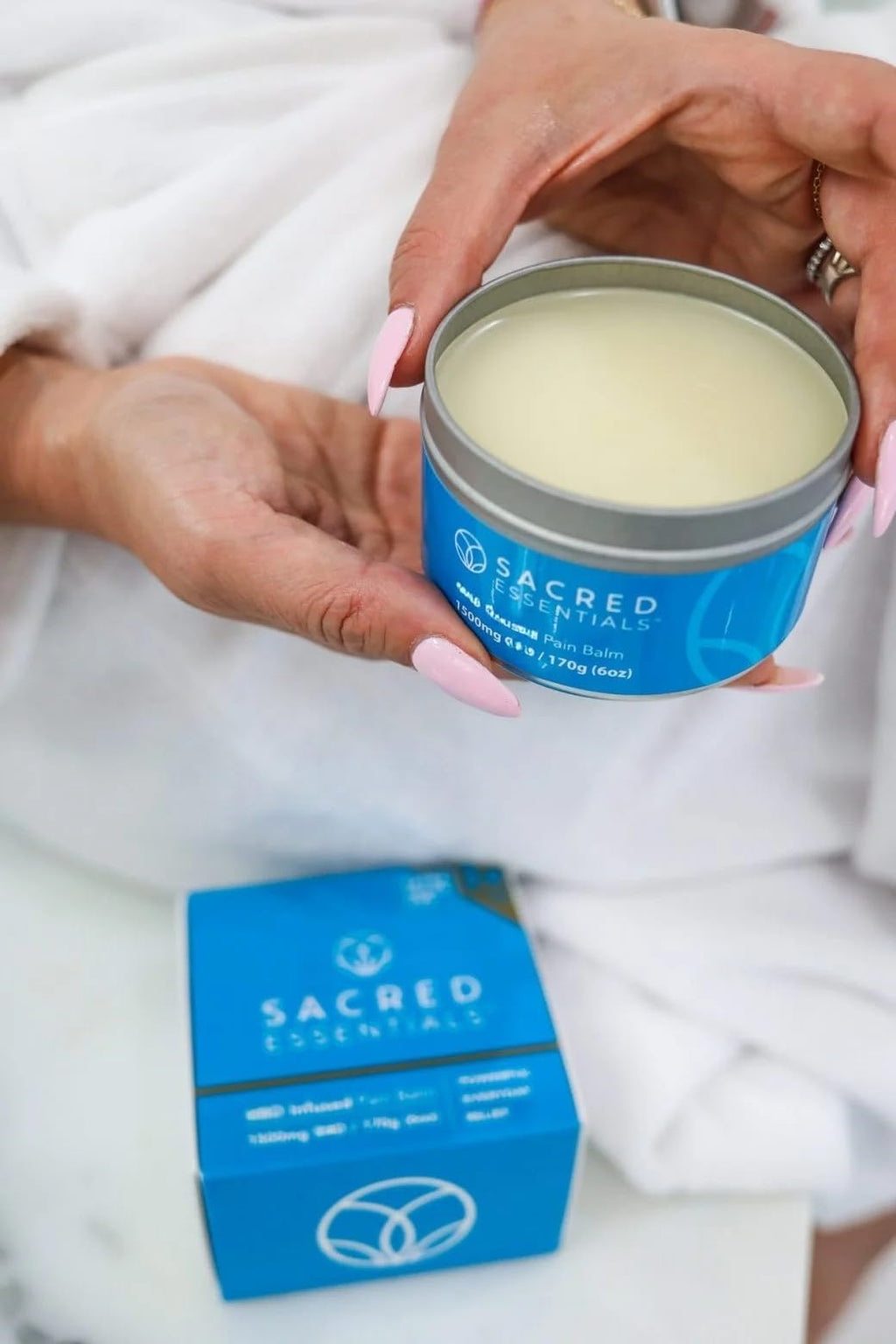 Sacred Essentials™ Extra Strength Hemp Cream, 6 oz, 1500 mg - Ideal for Muscles, HIPS, Joints, Neck, Back, Elbows, Fingers, Hands, and Knees. Made in USA - TrustMedUSA