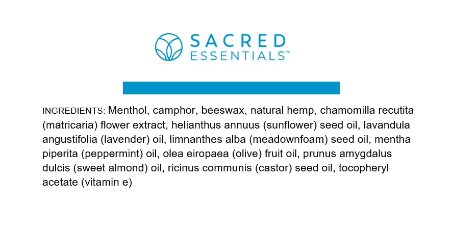 Sacred Essentials™ Extra Strength Hemp Cream, 6 oz, 1500 mg - Ideal for Muscles, HIPS, Joints, Neck, Back, Elbows, Fingers, Hands, and Knees. Made in USA - TrustMedUSA
