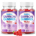 Saffron Gummies for Adult Kids - with Saffron 88.5mg, Vitamins D3 & B6, Magnesium, Zinc, Ashwagandha, L - Theanine, St. John's Wort - Supports Mood & Focus, Strawberry Flavor, 120 Count - TrustMedUSA