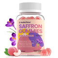Saffron Gummies for Kids Adults 88.5mg, 15-in-1 Saffron Supplements for Kids, with B6, B12, C, D3, Magnesium Glycinate, Zinc for Nerve, Rest, Focus, Sugar Free, Vegan, Non- GMO, Peach Flavor, 60 Count - TrustMedUSA