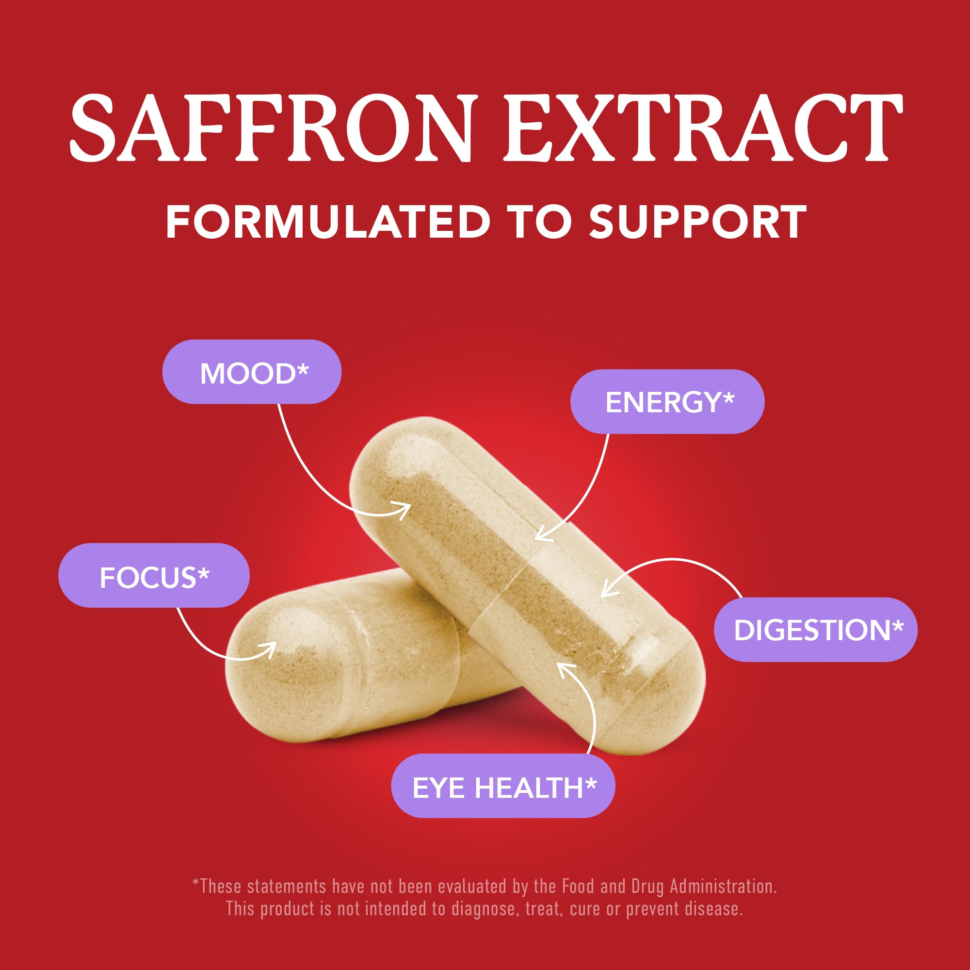 Saffron Supplements 88.5mg | 3-Month Supply | Pure Saffron Extract Capsules for Mood, Focus, Eye Health & Energy Balance Support | Crocus Sativus Extract | Gluten-Free & Non-GMO | 90 Capsules - TrustMedUSA